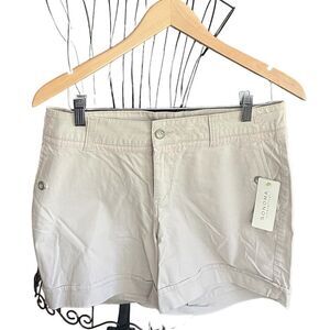 NEW Sonoma Modern Fit Khaki Cotton/Spandex Cuffed Women's Shorts Size 10 NWT!
